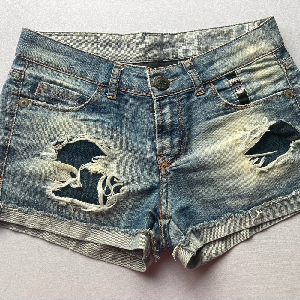 Ellus - Distressed Light Blue Women’s Denim Shorts